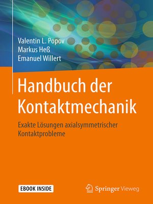 cover image of Handbuch der Kontaktmechanik